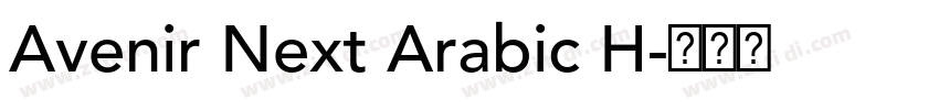 Avenir Next Arabic H字体转换